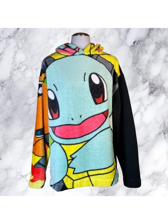 Other - Jazz Squirtle Pokemon Upcycled Flannel Hoodie